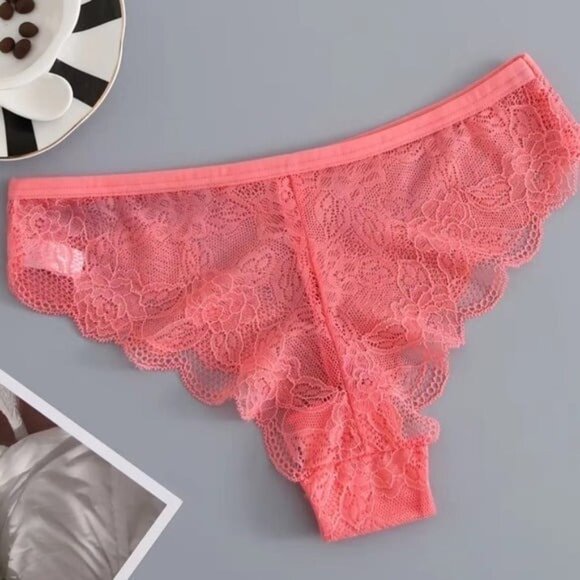 Women’s 6pc Lace Semi-Sheer Bikini Panties Set - Picture 3 of 10